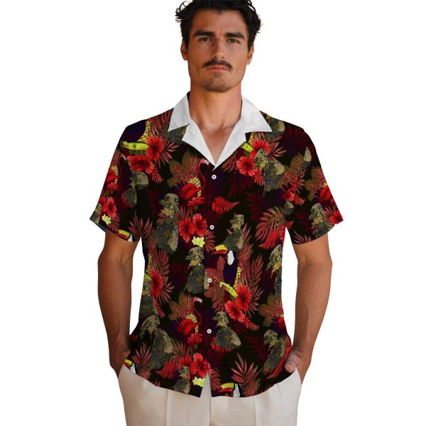 Tactical Floral Toucan Hawaiian Shirt High quality