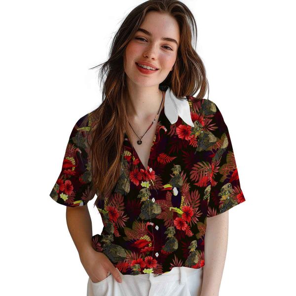 Tactical Floral Toucan Hawaiian Shirt Trendy