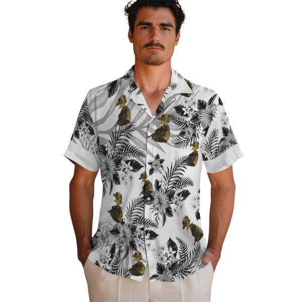 Tactical Hibiscus Palm Leaves Hawaiian Shirt High quality
