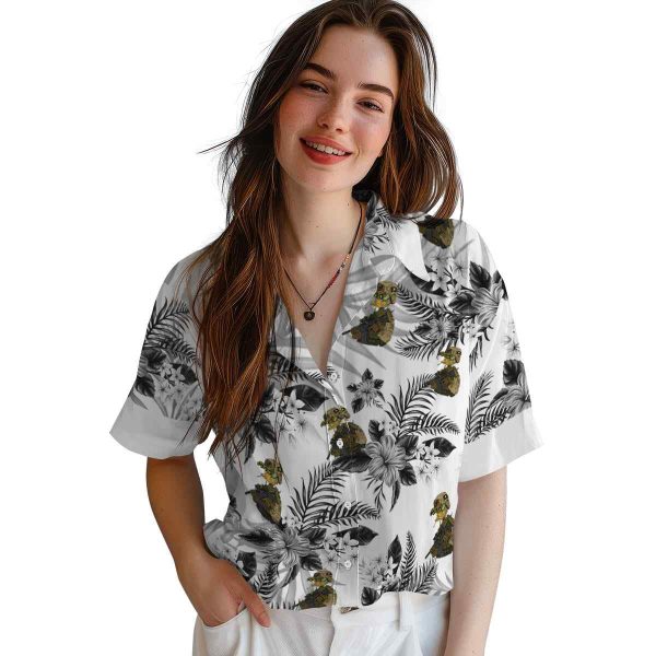 Tactical Hibiscus Palm Leaves Hawaiian Shirt Trendy