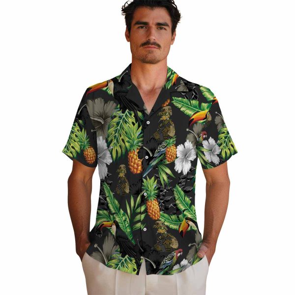 Tactical Toucan Hibiscus Pineapple Hawaiian Shirt High quality