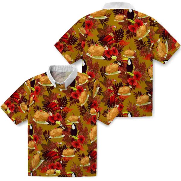 Thanksgiving Floral Toucan Hawaiian Shirt Latest Model