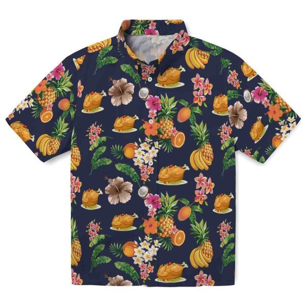 Thanksgiving Hibiscus And Fruit Hawaiian Shirt Best selling