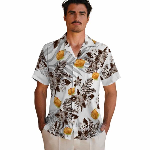 Thanksgiving Hibiscus Palm Leaves Hawaiian Shirt High quality 1