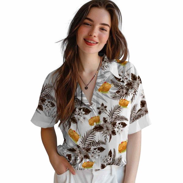 Thanksgiving Hibiscus Palm Leaves Hawaiian Shirt Trendy 1