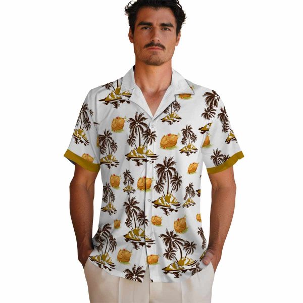 Thanksgiving Palm Island Print Hawaiian Shirt High quality