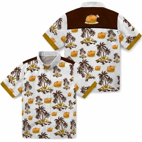 Thanksgiving Palm Island Print Hawaiian Shirt Latest Model