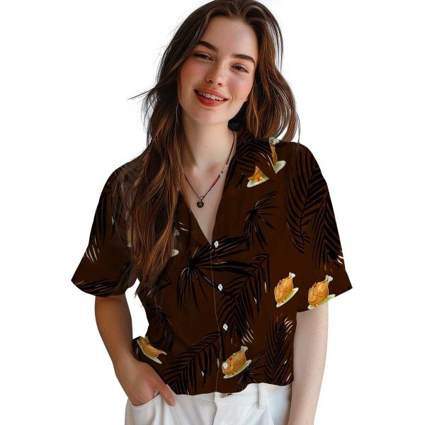 Thanksgiving Palm Leaf Hawaiian Shirt Trendy