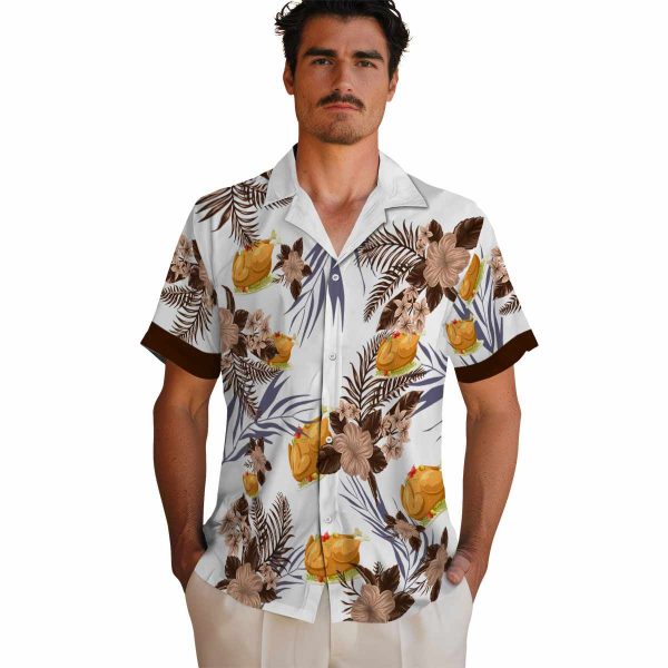 Thanksgiving Patriotic Hibiscus Design Hawaiian Shirt High quality