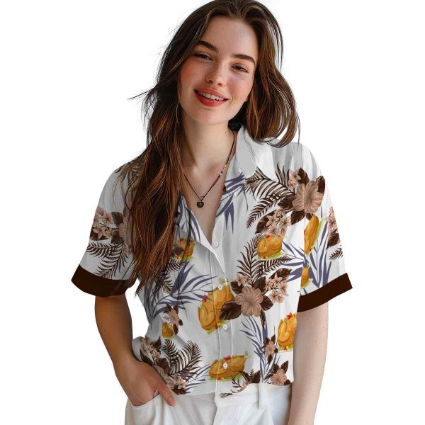 Thanksgiving Patriotic Hibiscus Design Hawaiian Shirt Trendy