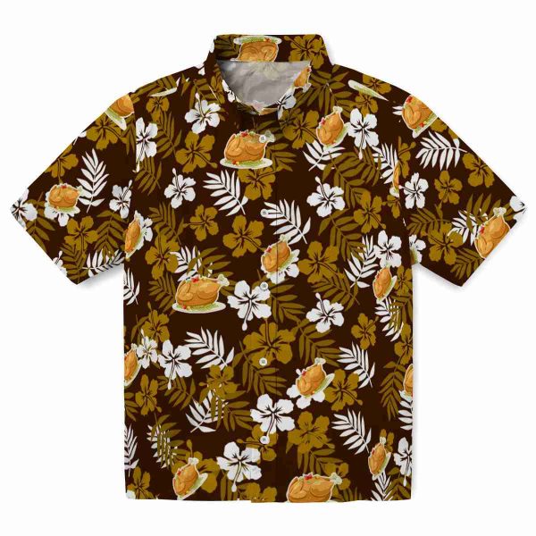 Thanksgiving Tropical Floral Hawaiian Shirt Best selling