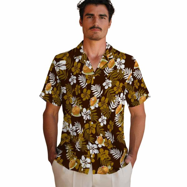 Thanksgiving Tropical Floral Hawaiian Shirt High quality