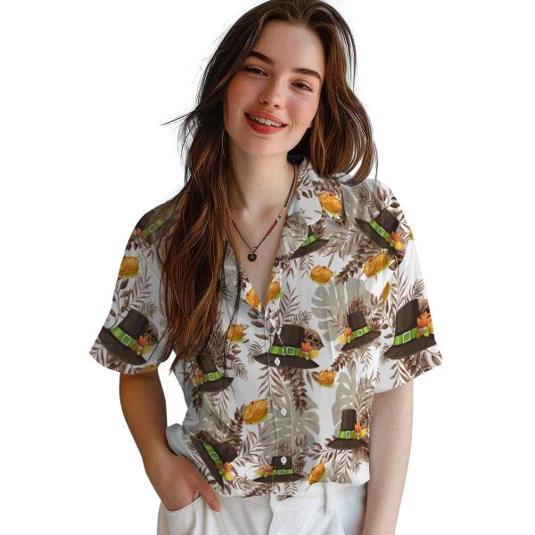 Thanksgiving Tropical Leaves Hawaiian Shirt Trendy