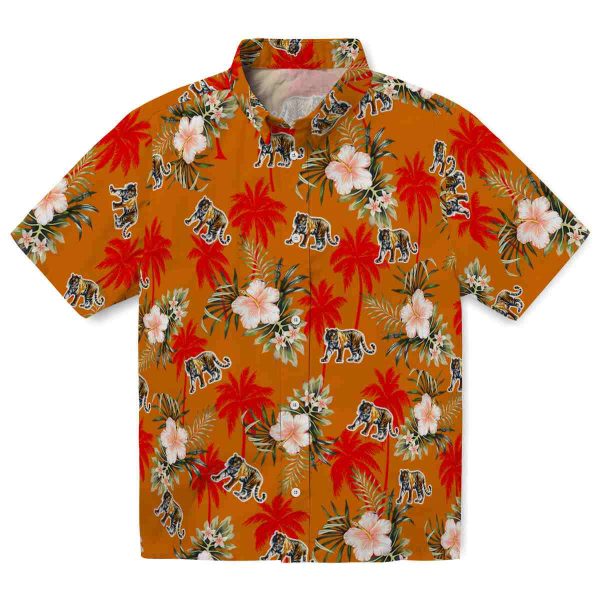 Tiger Palm Tree Flower Hawaiian Shirt Best selling