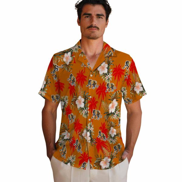 Tiger Palm Tree Flower Hawaiian Shirt High quality