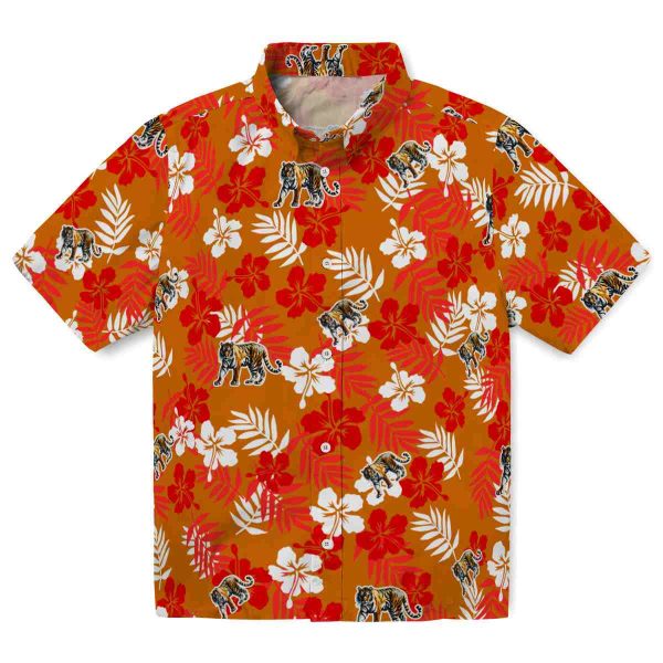 Tiger Tropical Floral Hawaiian Shirt Best selling