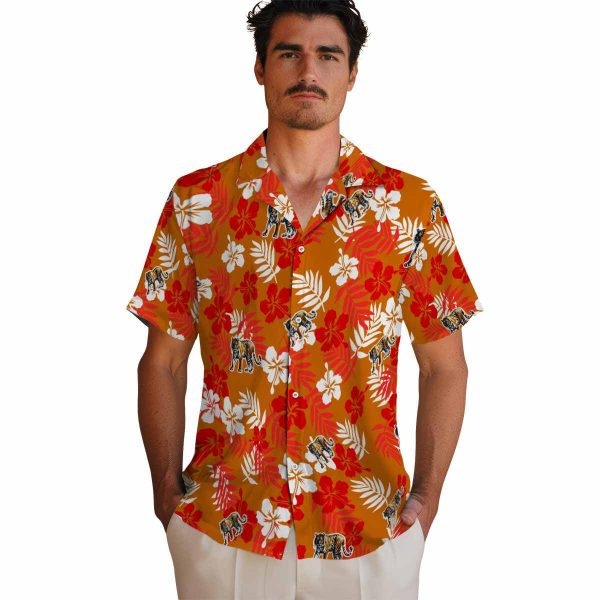 Tiger Tropical Floral Hawaiian Shirt High quality