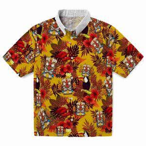 Tiki Floral Toucan Hawaiian Shirt Best selling