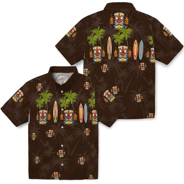 Tiki Surfboard Palm Hawaiian Shirt Latest Model