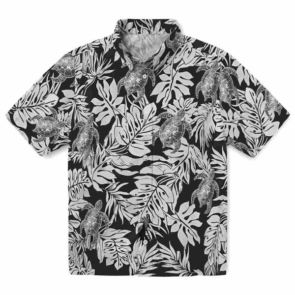 Tribal Monstera Leaf Pattern Hawaiian Shirt Best selling