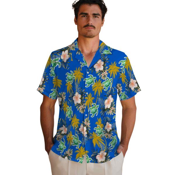 Tribal Palm Tree Flower Hawaiian Shirt High quality