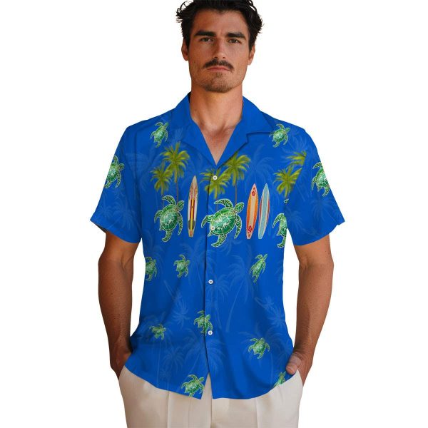 Tribal Surfboard Palm Hawaiian Shirt High quality