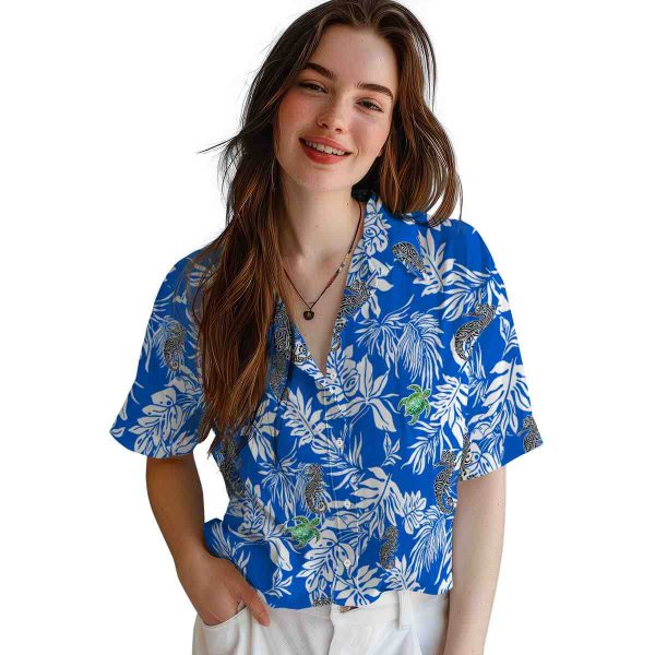 Tribal Tropical Leaf Hawaiian Shirt Trendy