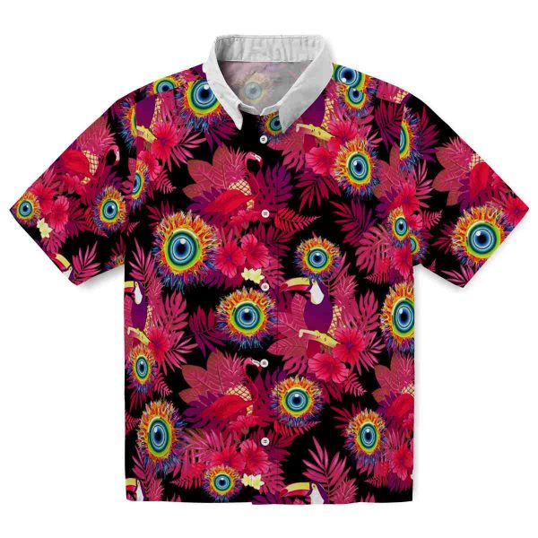 Trippy Floral Toucan Hawaiian Shirt Best selling