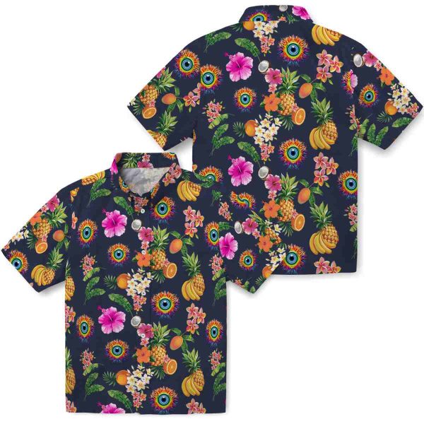 Trippy Hibiscus And Fruit Hawaiian Shirt Latest Model