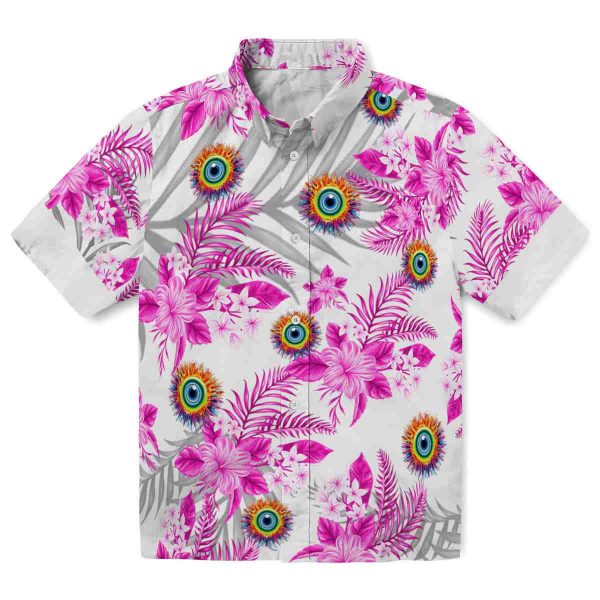 Trippy Hibiscus Palm Leaves Hawaiian Shirt Best selling