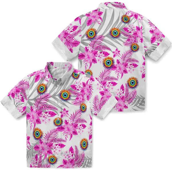 Trippy Hibiscus Palm Leaves Hawaiian Shirt Latest Model