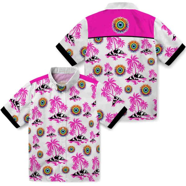 Trippy Palm Island Print Hawaiian Shirt Latest Model