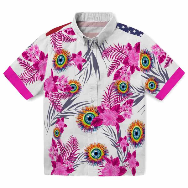 Trippy Patriotic Hibiscus Design Hawaiian Shirt Best selling