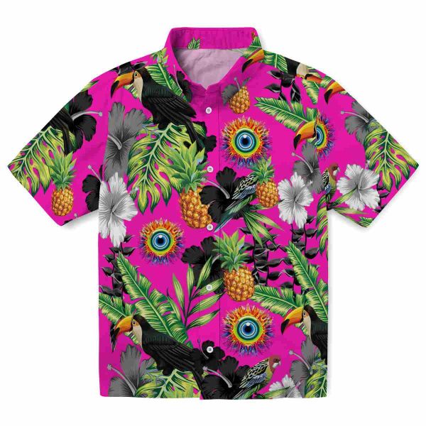 Trippy Toucan Hibiscus Pineapple Hawaiian Shirt Best selling