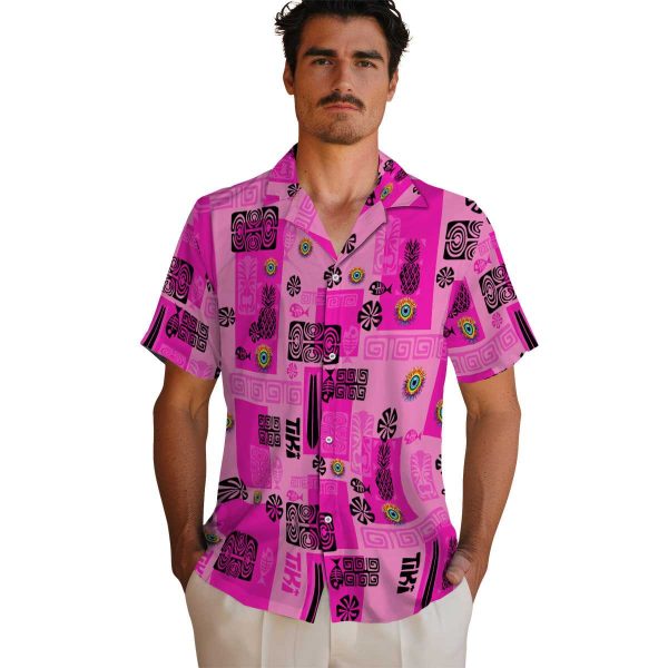 Trippy Tribal Symbols Hawaiian Shirt High quality