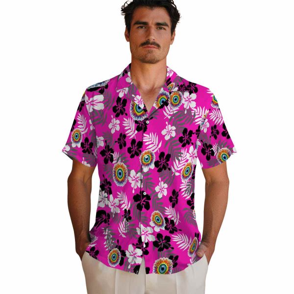 Trippy Tropical Floral Hawaiian Shirt High quality