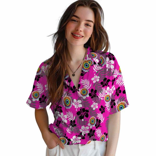 Trippy Tropical Floral Hawaiian Shirt Trendy