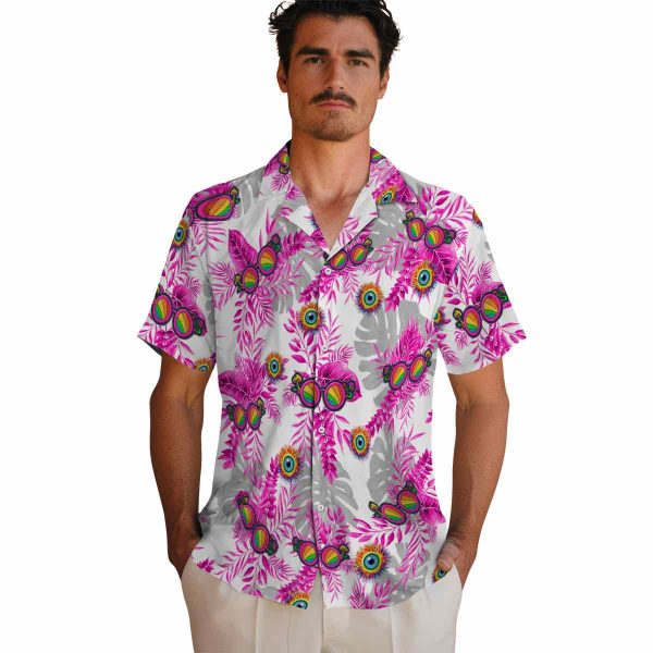 Trippy Tropical Leaves Hawaiian Shirt High quality