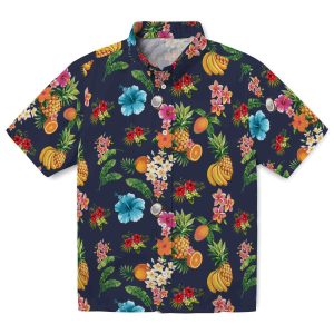 Tropical Hibiscus And Fruit Hawaiian Shirt Best selling