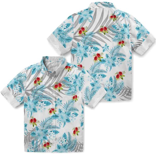 Tropical Hibiscus Palm Leaves Hawaiian Shirt Latest Model