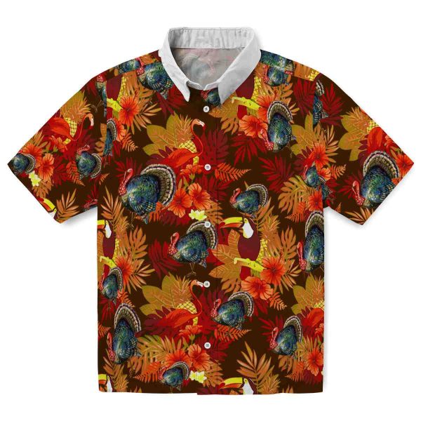 Turkey Floral Toucan Hawaiian Shirt Best selling