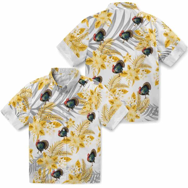 Turkey Hibiscus Palm Leaves Hawaiian Shirt Latest Model