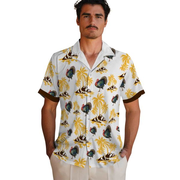 Turkey Palm Island Print Hawaiian Shirt High quality