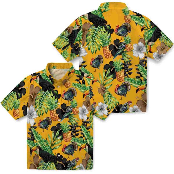 Turkey Toucan Hibiscus Pineapple Hawaiian Shirt Latest Model