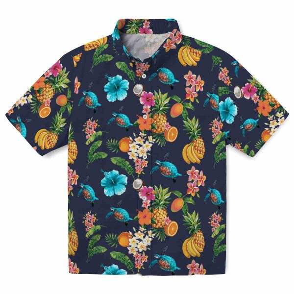 Turtle Hibiscus And Fruit Hawaiian Shirt Best selling