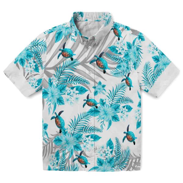 Turtle Hibiscus Palm Leaves Hawaiian Shirt Best selling