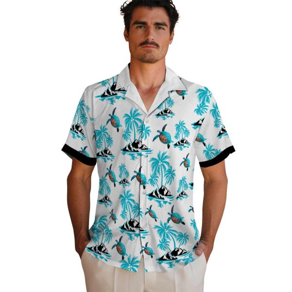 Turtle Palm Island Print Hawaiian Shirt High quality