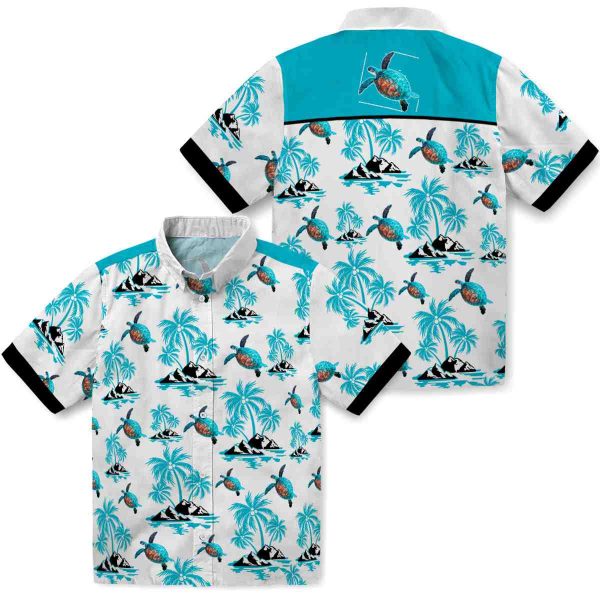 Turtle Palm Island Print Hawaiian Shirt Latest Model