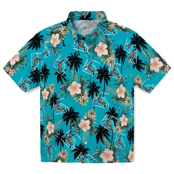 Turtle Palm Tree Flower Hawaiian Shirt Best selling