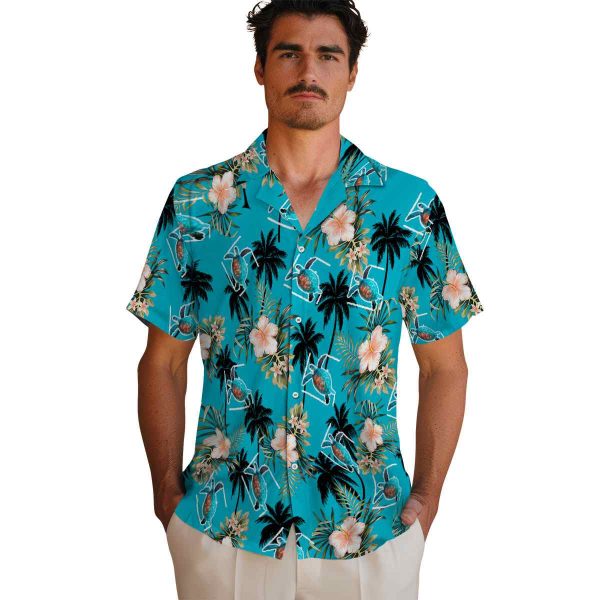 Turtle Palm Tree Flower Hawaiian Shirt High quality